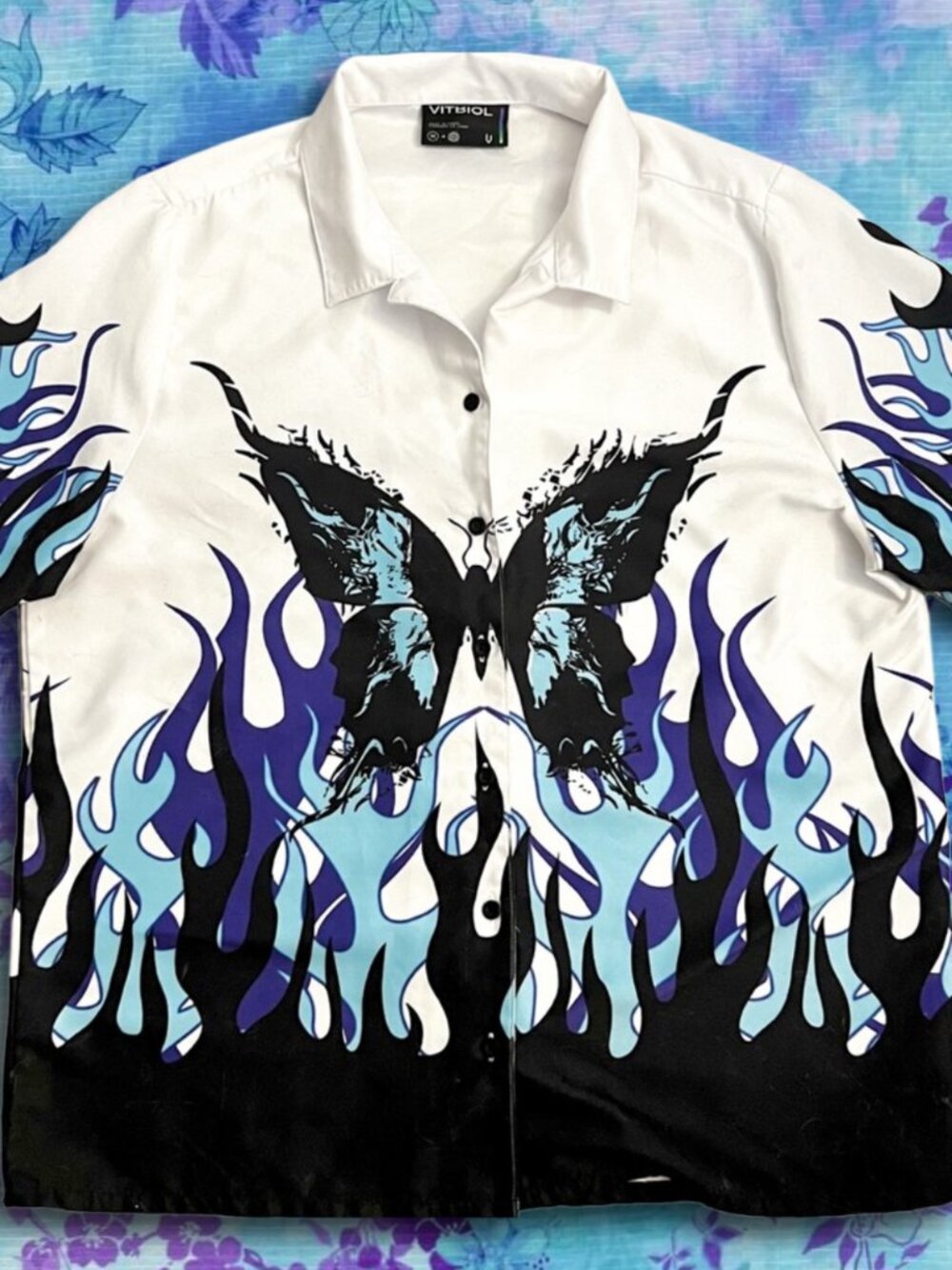 Vitriol Flame & Butterfly Button-Up